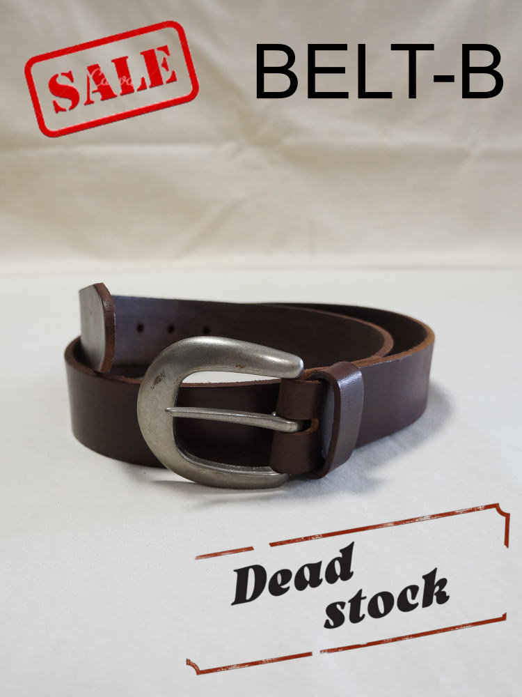 【デッドストック！特価販売！ワケアリ品】BELT-B ベルト  ブランド不明 レザーベルト 長期保管品の画像