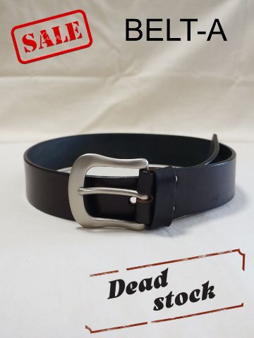 【デッドストック！特価販売！ワケアリ品】BELT-A ベルト  ブランド不明 レザーベルト 長期保管品の画像