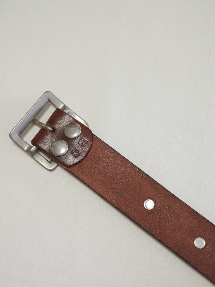 【デッドストック！特価販売！ワケアリ品】BELT-G ベルト  ブランド不明 レザーベルト 長期保管品の画像