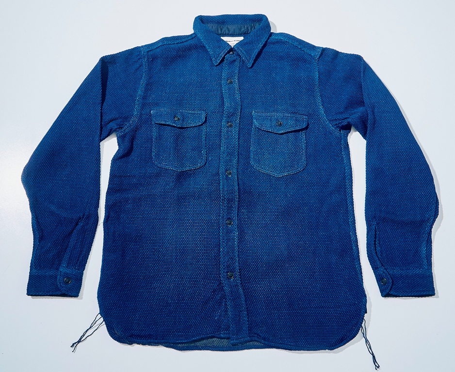 先行予約受付中！SSS27-SK 藍野良刺し子ワークシャツ SSS27SK SAMURAIJEANS サムライジーンズシャツ 長袖シャツの画像