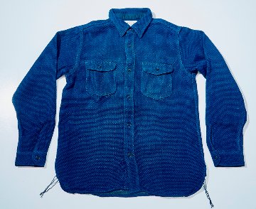 先行予約受付中！SSS27-SK 藍野良刺し子ワークシャツ SSS27SK SAMURAIJEANS サムライジーンズシャツ 長袖シャツの画像