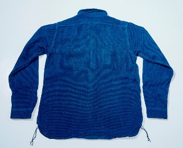 先行予約受付中！SSS27-SK 藍野良刺し子ワークシャツ SSS27SK SAMURAIJEANS サムライジーンズシャツ 長袖シャツの画像
