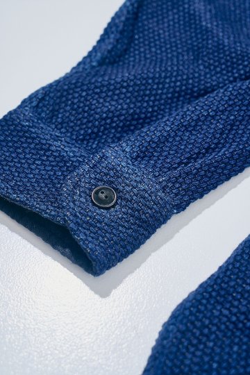 先行予約受付中！SSS27-SK 藍野良刺し子ワークシャツ SSS27SK SAMURAIJEANS サムライジーンズシャツ 長袖シャツの画像