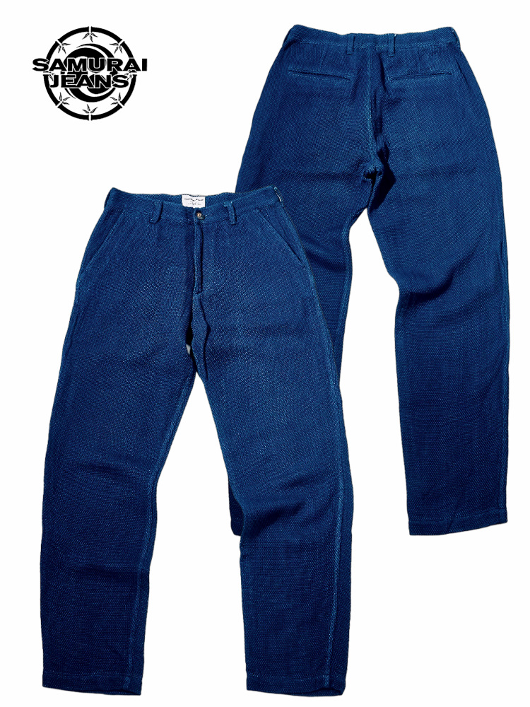 先行予約受付中！SJAP27-SK 藍野良刺し子イージーパンツ SJAP27SK SAMURAIJEANS サムライジーンズデニムジーンズの画像