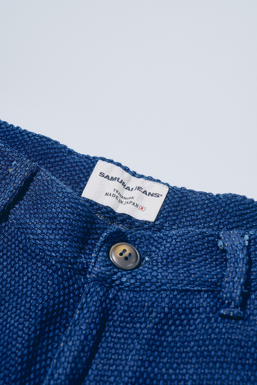 先行予約受付中！SJAP27-SK 藍野良刺し子イージーパンツ SJAP27SK SAMURAIJEANS サムライジーンズデニムジーンズの画像