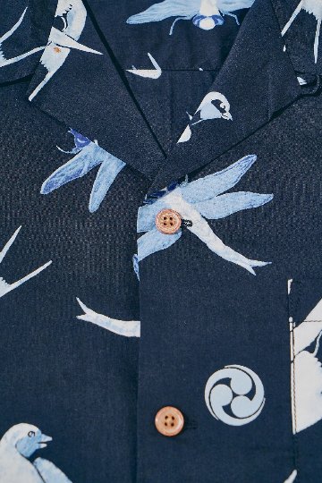 先行予約受付中！SSA27-01 蜻蛉燕西陣織柄アロハシャツ SSA2701 SAMURAIJEANS サムライジーンズ シャツ半袖 オープンカラーの画像