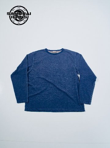 先行予約受付中！SJIT27-103 インディゴ柿渋 LS T-SHIRT SJIT27103 SAMURAIJEANS サムライジーンズロン Tの画像