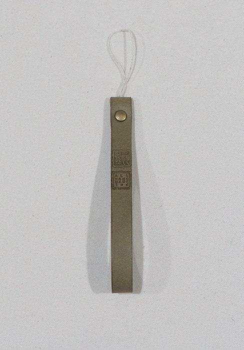 HS-S-2ND Sサイズ 2ND別注黒羽携帯電話ストラップ HSS 黒羽（CROW：クロウ)ストラップ 25周年記念 レザー メンズの画像
