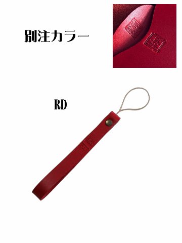 HS-S-2ND Sサイズ 2ND別注黒羽携帯電話ストラップ HSS 黒羽（CROW：クロウ)ストラップ 25周年記念 レザー メンズの画像