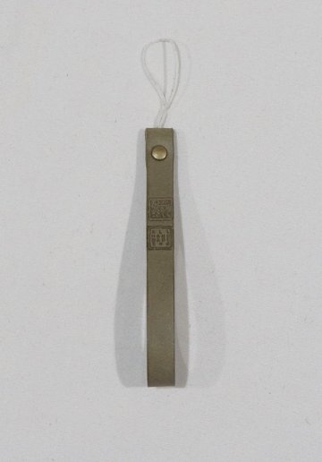 HS-S-2ND Sサイズ 2ND別注黒羽携帯電話ストラップ HSS 黒羽（CROW：クロウ)ストラップ 25周年記念 レザー メンズの画像