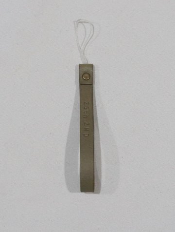 HS-S-2ND Sサイズ 2ND別注黒羽携帯電話ストラップ HSS 黒羽（CROW：クロウ)ストラップ 25周年記念 レザー メンズの画像