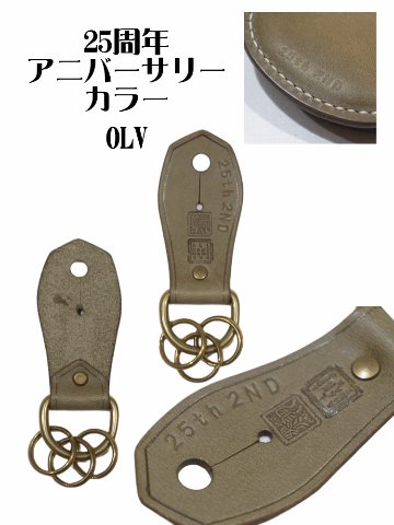 KS-3-2ND 2ND別注CRキーホルダー3 KS32ND 黒羽（CROW：クロウ)キーホルダー 25周年記念 30周年記念 レザー メンズの画像