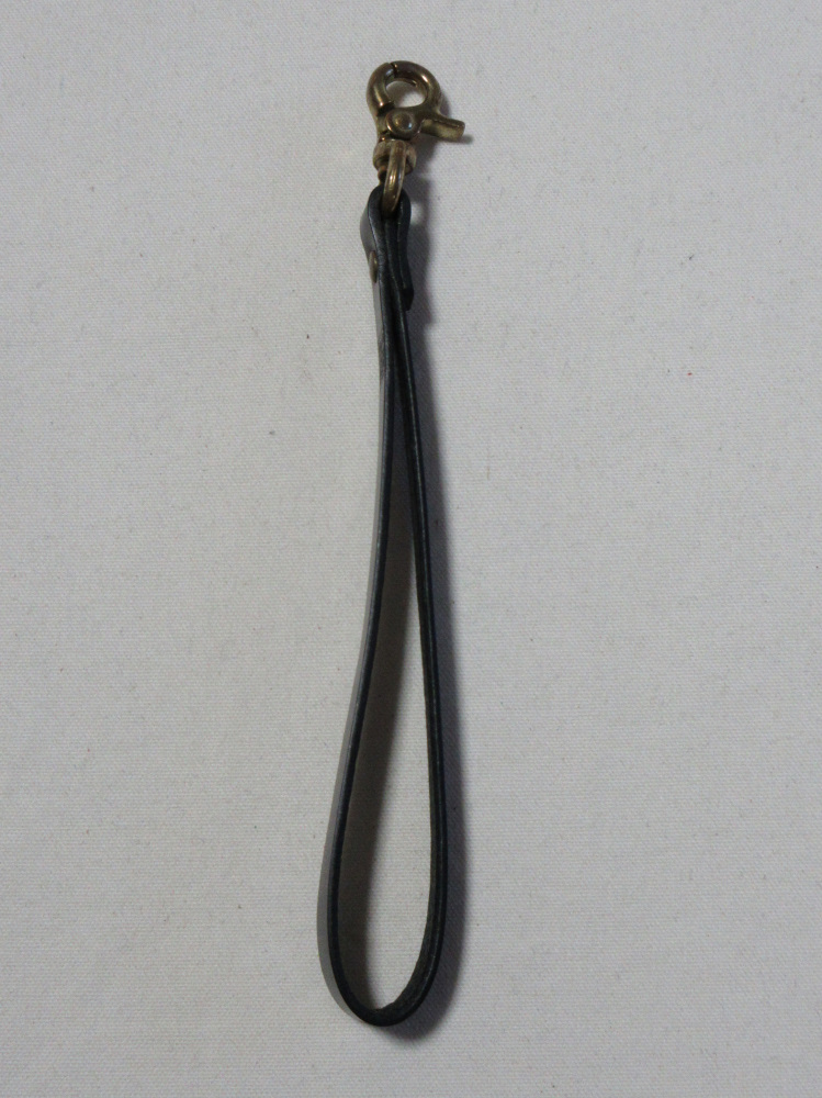 WS-L-Lサイズ-黒羽ウォレットストラップ-WSL-黒羽（CROW：クロウ)ストラップ レザー メンズの画像