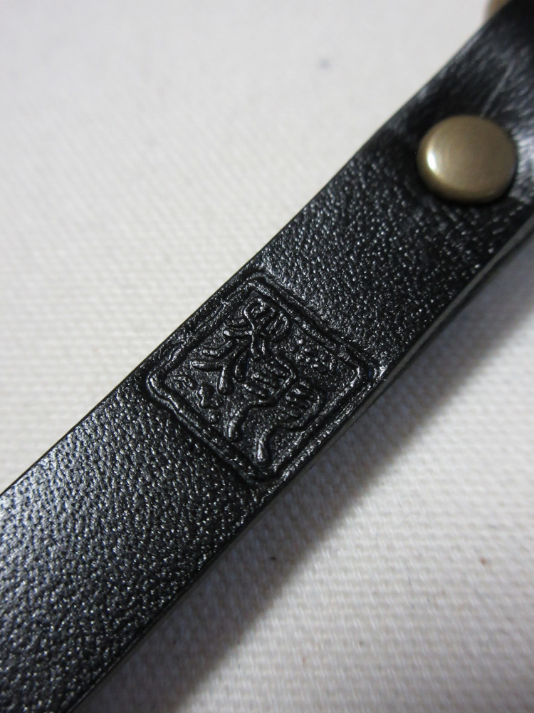 WS-L-Lサイズ-黒羽ウォレットストラップ-WSL-黒羽（CROW：クロウ)ストラップ レザー メンズの画像