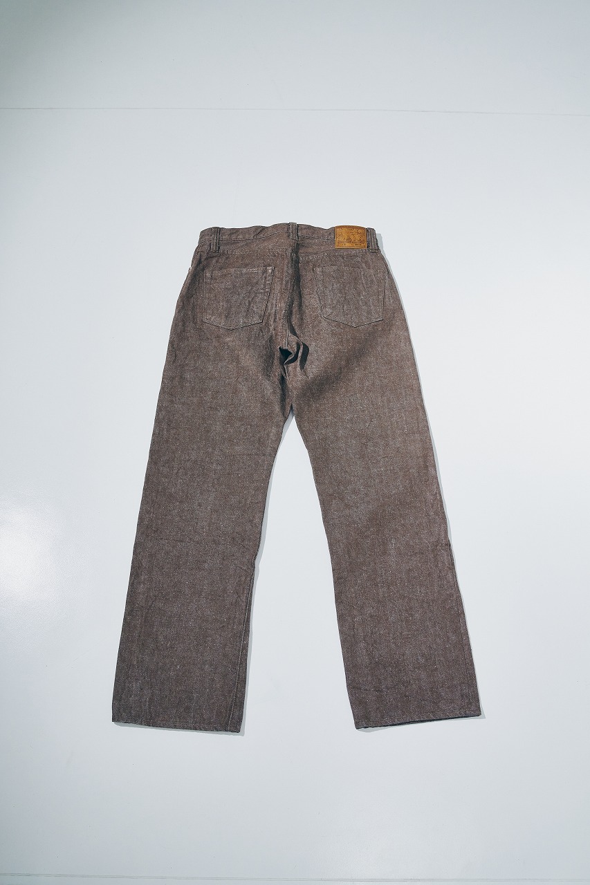 S310BRX ブラウンデニムスーパーワイドモデル SAMURAIJEANS サムライジーンズデニムジーンズ 15OZ鹿の子セルビッチデニムの画像