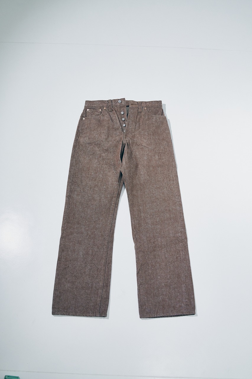 S310BRX ブラウンデニムスーパーワイドモデル SAMURAIJEANS サムライジーンズデニムジーンズ 15OZ鹿の子セルビッチデニムの画像