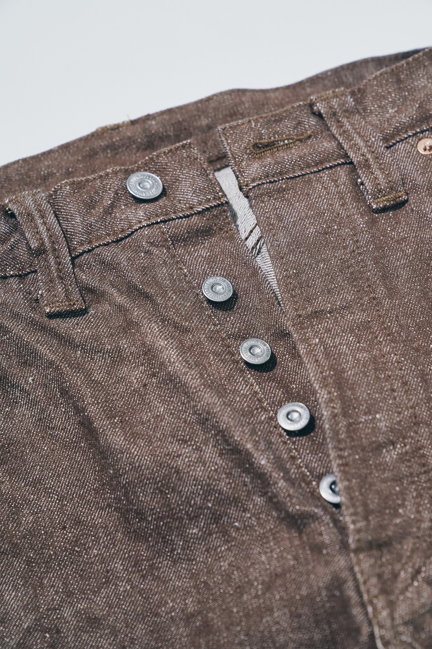 S310BRX ブラウンデニムスーパーワイドモデル SAMURAIJEANS サムライジーンズデニムジーンズ 15OZ鹿の子セルビッチデニムの画像