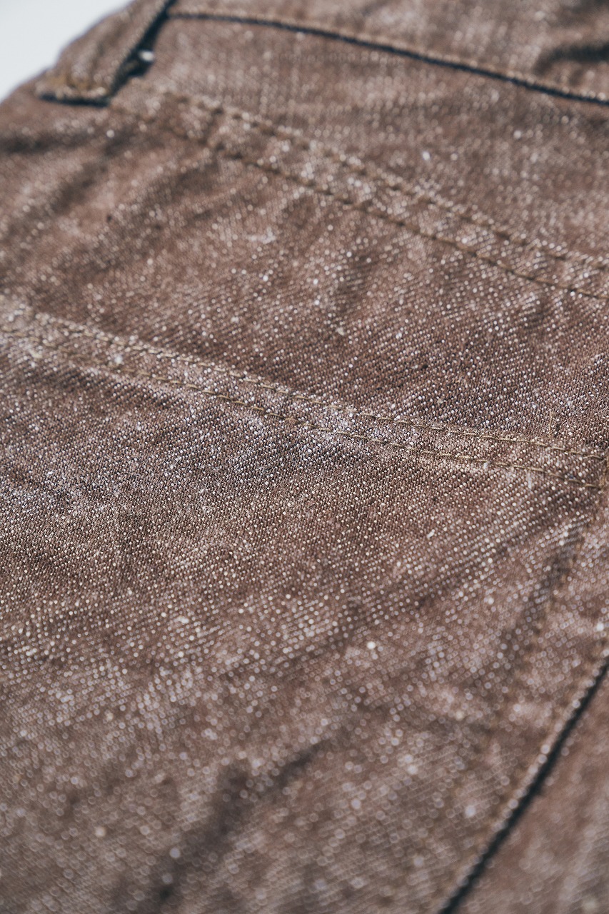 S310BRX ブラウンデニムスーパーワイドモデル SAMURAIJEANS サムライジーンズデニムジーンズ 15OZ鹿の子セルビッチデニムの画像