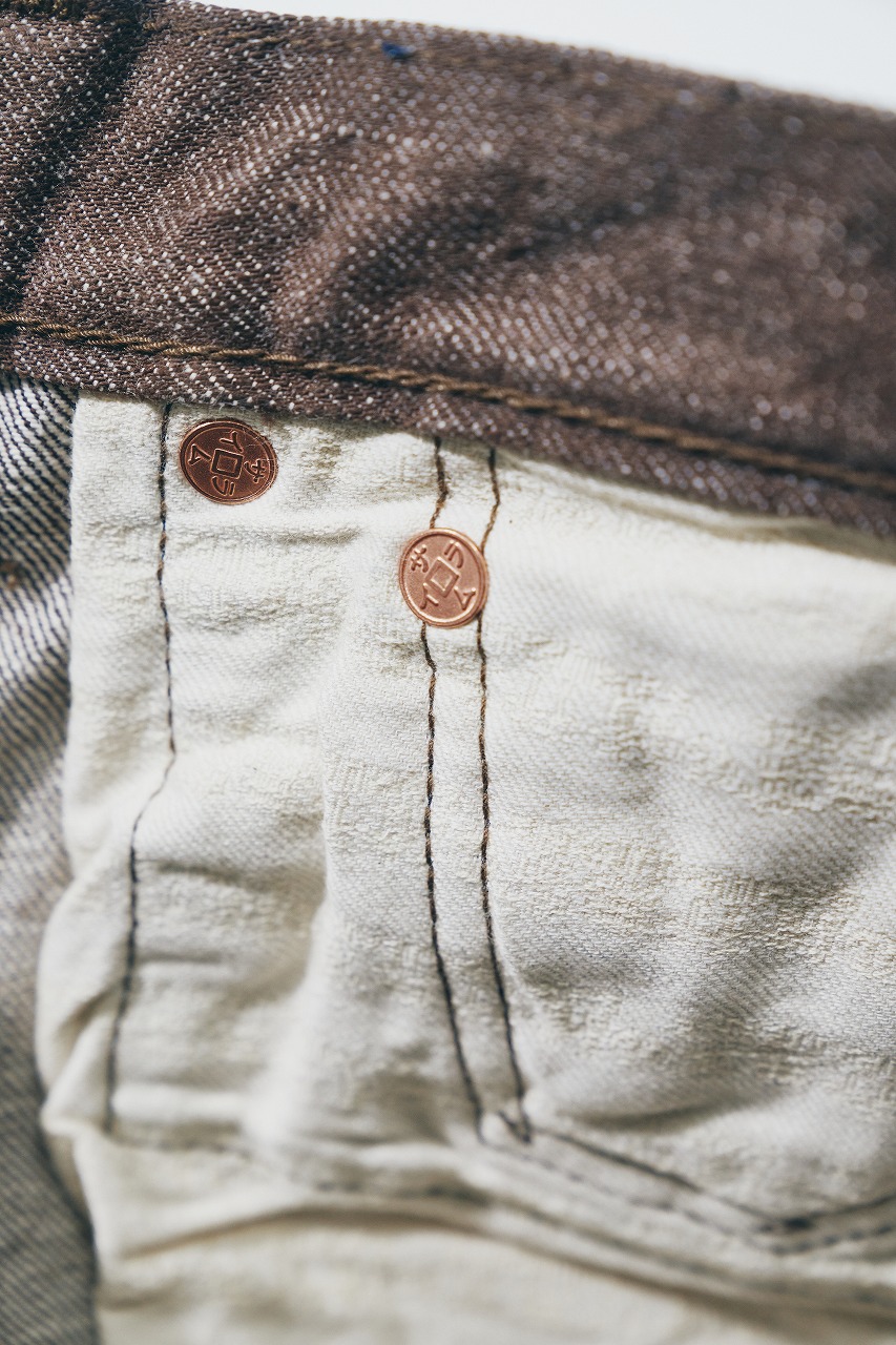 S310BRX ブラウンデニムスーパーワイドモデル SAMURAIJEANS サムライジーンズデニムジーンズ 15OZ鹿の子セルビッチデニムの画像