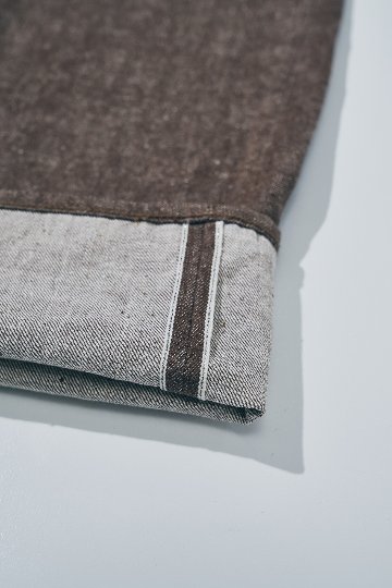 S310BRX ブラウンデニムスーパーワイドモデル SAMURAIJEANS サムライジーンズデニムジーンズ 15OZ鹿の子セルビッチデニムの画像