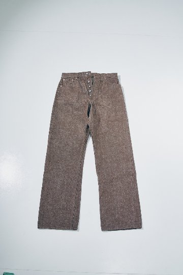 S310BRX ブラウンデニムスーパーワイドモデル SAMURAIJEANS サムライジーンズデニムジーンズ 15OZ鹿の子セルビッチデニムの画像