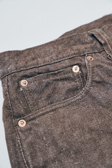 S310BRX ブラウンデニムスーパーワイドモデル SAMURAIJEANS サムライジーンズデニムジーンズ 15OZ鹿の子セルビッチデニムの画像