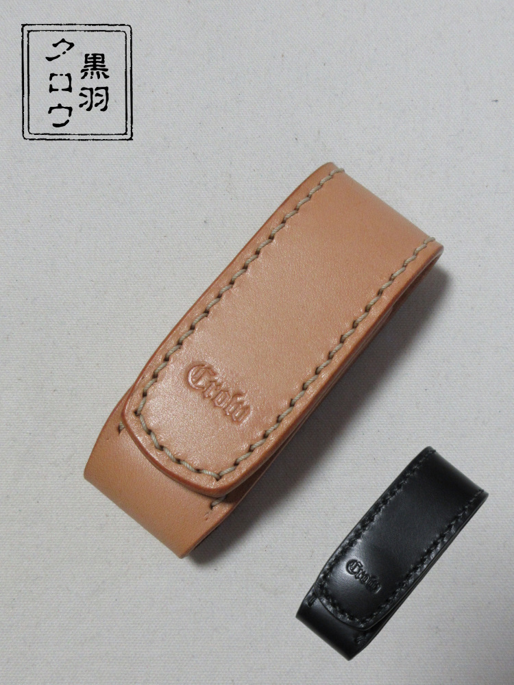 GRC-ADV-CRガムリップケース-GRCADV-黒羽（CROW：クロウ)-黒羽ガムリップケース レザー メンズの画像