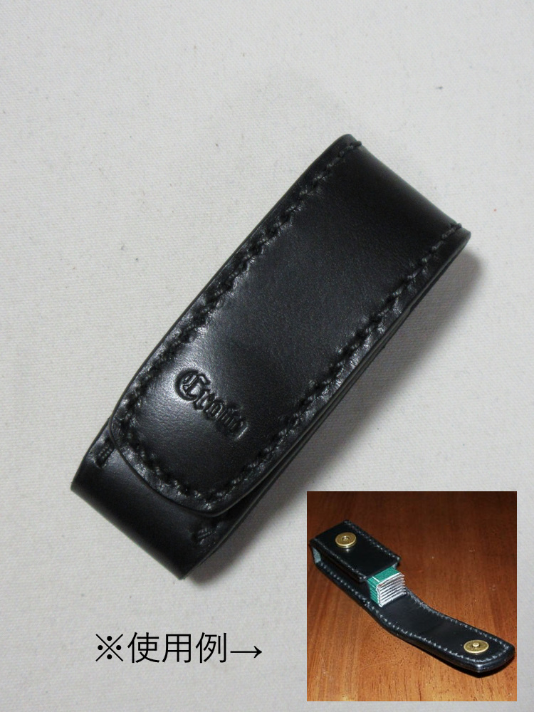 GRC-ADV-CRガムリップケース-GRCADV-黒羽（CROW：クロウ)-黒羽ガムリップケース レザー メンズの画像