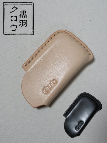 PINC-ADV-CRピンキーケース-PINCADV-黒羽（CROW：クロウ)-黒羽ピンキーケース レザー メンズの画像