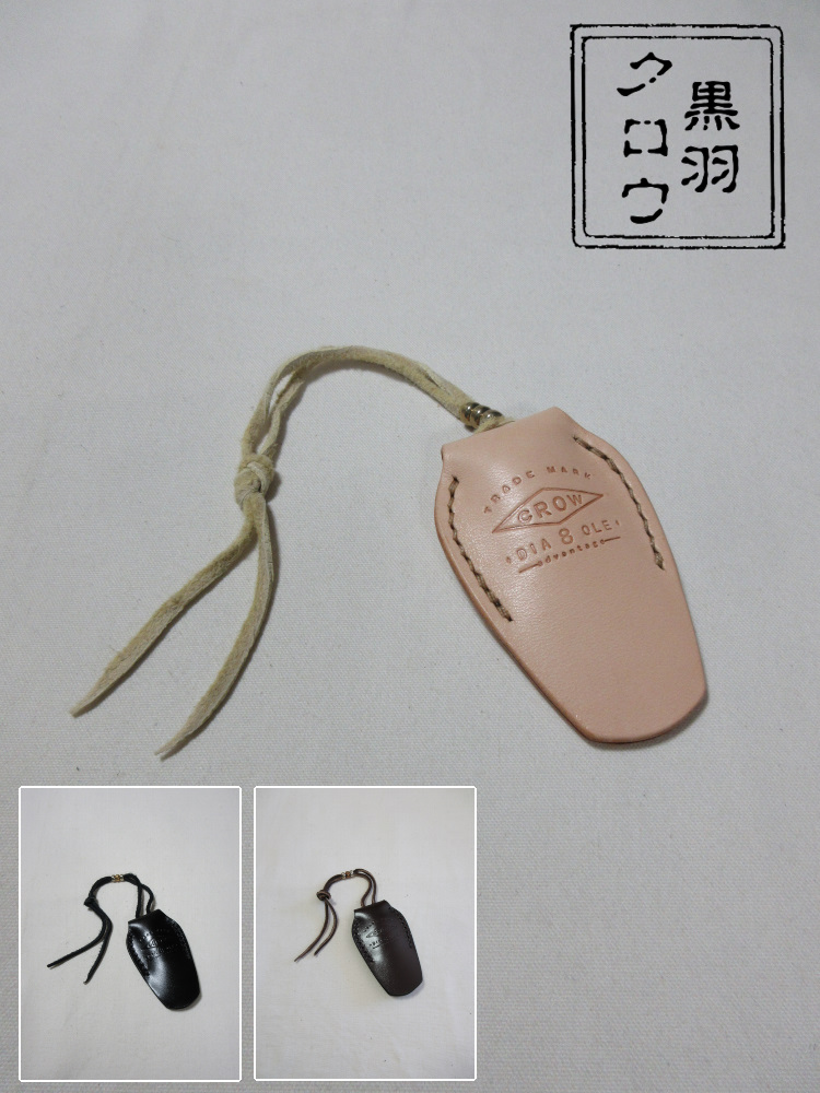 KC1-ADV-CRキーケース1-KC1ADV-黒羽（CROW：クロウ)-黒羽レザーキーホルダー・黒羽キーケース レザー メンズの画像