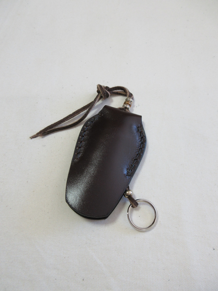 KC1-ADV-CRキーケース1-KC1ADV-黒羽（CROW：クロウ)-黒羽レザーキーホルダー・黒羽キーケース レザー メンズの画像