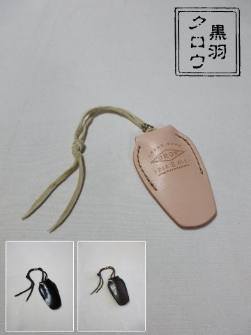 KC1-ADV-CRキーケース1-KC1ADV-黒羽（CROW：クロウ)-黒羽レザーキーホルダー・黒羽キーケース レザー メンズの画像