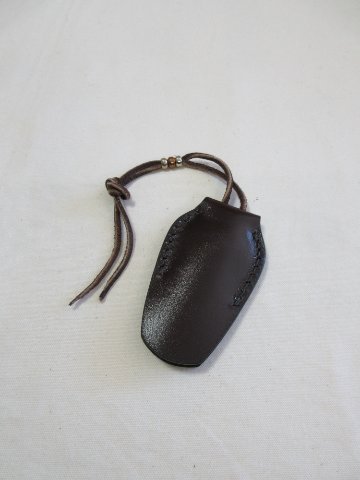 KC1-ADV-CRキーケース1-KC1ADV-黒羽（CROW：クロウ)-黒羽レザーキーホルダー・黒羽キーケース レザー メンズの画像