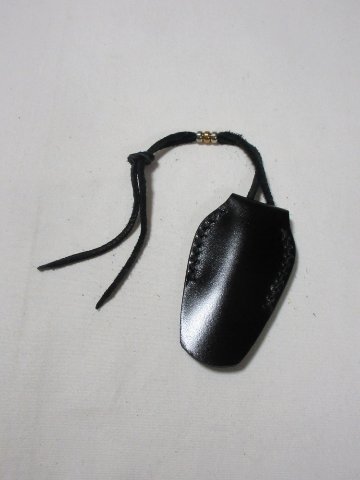 KC1-ADV-CRキーケース1-KC1ADV-黒羽（CROW：クロウ)-黒羽レザーキーホルダー・黒羽キーケース レザー メンズの画像
