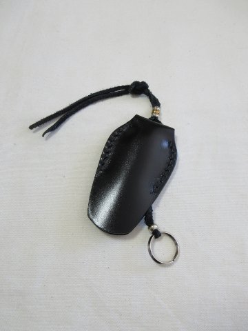 KC1-ADV-CRキーケース1-KC1ADV-黒羽（CROW：クロウ)-黒羽レザーキーホルダー・黒羽キーケース レザー メンズの画像