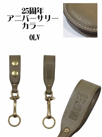 KS-1-2ND-2ND別注CRキーホルダー1-KS12ND-黒羽（CROW：クロウ)キーホルダー 25周年記念 レザーの画像