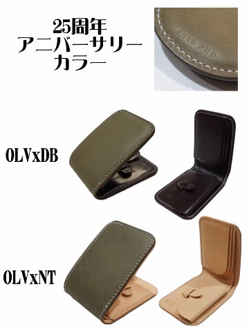 CS2-2ND 2ND別注CSハーフウォレット2型 CS22ND 黒羽（CROW：クロウ) ハーフウォレット（ショートウォレット：二つ折り財布) 25周年記念 レザー メンズの画像