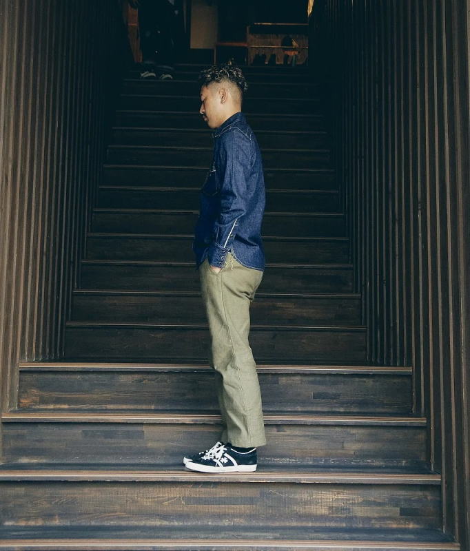 SWD-L01-インディゴ-デニムウエスタンシャツカモメL01-SWDL01-SAMURAIJEANS-サムライジーンズウエスタンシャツ-デニムシャツの画像