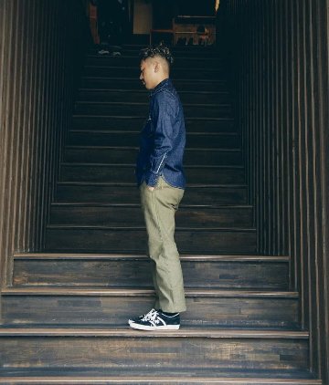 SWD-L01-インディゴ-デニムウエスタンシャツカモメL01-SWDL01-SAMURAIJEANS-サムライジーンズウエスタンシャツ-デニムシャツの画像