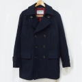 FN-OC-WP001-NV-WOOL CASHMERE PEA COAT-FNOCWP001-FLATHEAD-フラットヘッド-コート-アウターの画像