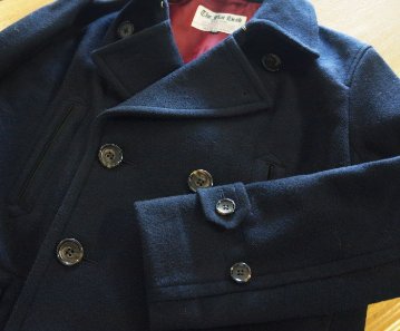 FN-OC-WP001-NV-WOOL CASHMERE PEA COAT-FNOCWP001-FLATHEAD-フラットヘッド-コート-アウターの画像