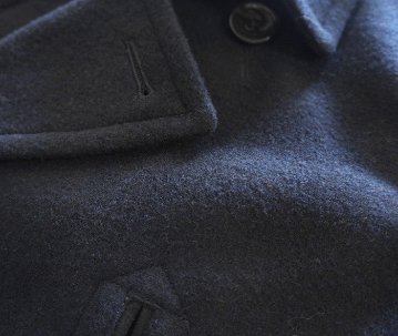 FN-OC-WP001-NV-WOOL CASHMERE PEA COAT-FNOCWP001-FLATHEAD-フラットヘッド-コート-アウターの画像