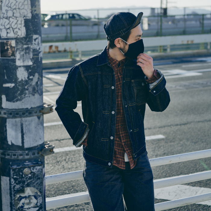 SJ201WC-710XX19OZ-ID-19OZデニムワークキャップ-SJ201WC710XX19OZ-SAMURAIJEANS-サムライジーンズキャップ-帽子の画像