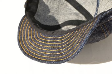 SJ201WC-710XX19OZ-ID-19OZデニムワークキャップ-SJ201WC710XX19OZ-SAMURAIJEANS-サムライジーンズキャップ-帽子の画像