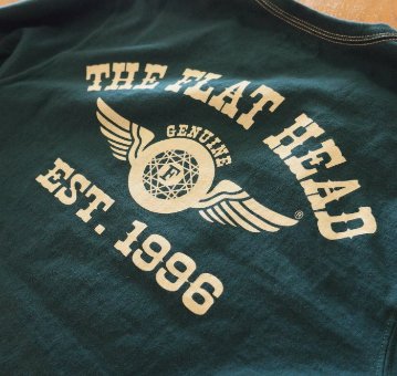 FN-THCL-102-DGRN-フラットヘッドロングTシャツ102-FNTHCL102-FLATHEAD-フラットヘッドロングスリーブTシャツ-長袖Tシャツ-ロンTの画像