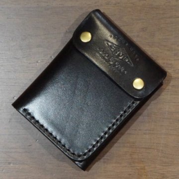 CW-ADV-BK-CWミニウォレット-CWADV-黒羽（CROW：クロウ)-黒羽ビルホルダー-カードケース-コインケースの画像