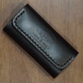 KC2-ADV-BK-CRレザーキーケース2-KC2ADV-黒羽（CROW：クロウ)レザーキーケースの画像