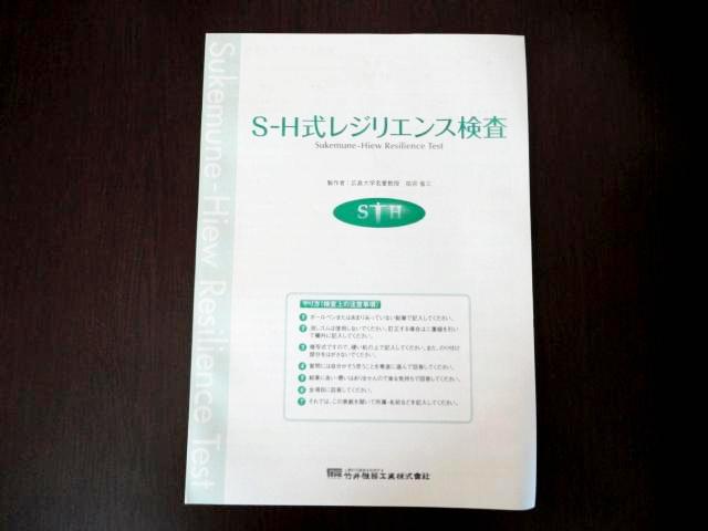レジリエンス検査用紙5枚セットの画像