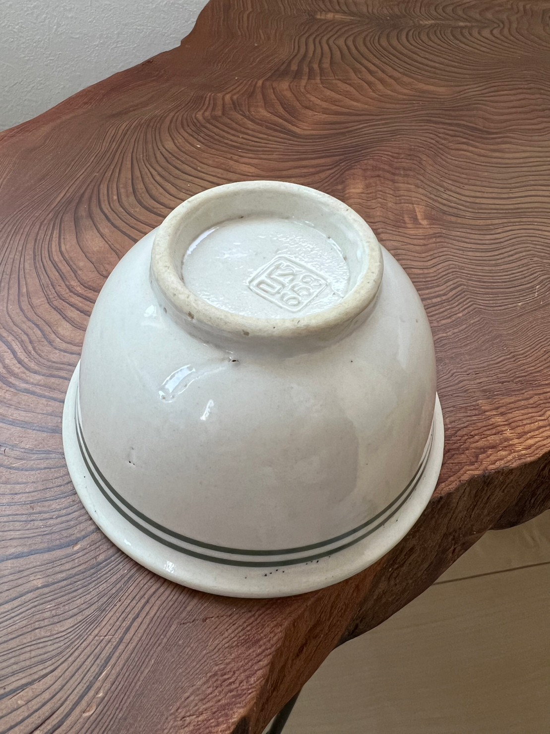 湯呑（緑２本線）の画像