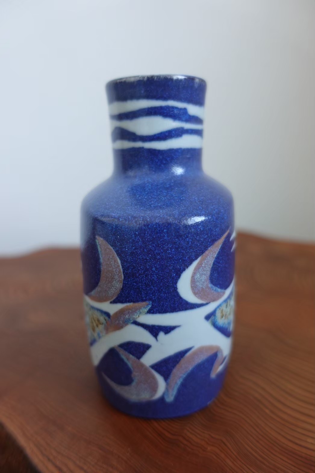 ロイヤルコペンハーゲン 花瓶（青/鳥）の画像